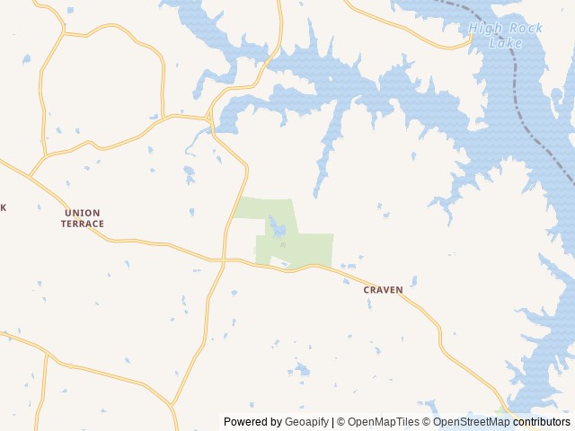 Map of Dan Nicholas Park & Campground location at Salisbury, NC, United States