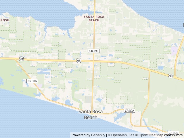 Map of 30A Farm and RV Park location at Santa Rosa Beach, FL, United States
