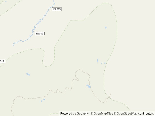 Map of Mt. Wam Lookout Cabin Rental location at Eureka, MT, United States