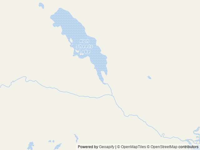 Map of Kah Sheets Lake Cabin location at Petersburg, AK, United States