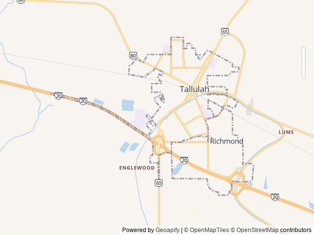 Map for 2018 Prowler 32LX by Heartland near Tallulah, MS