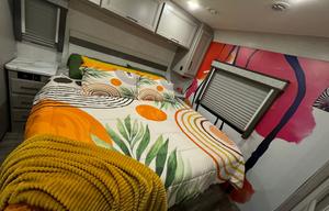 Cyan Art Mobile Home