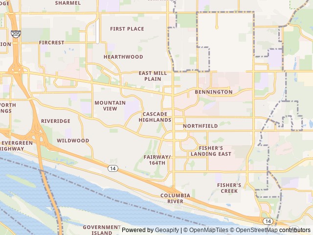 Map for "Joey" The 2018 Forest River RV Rockwood Geo Pro 12RK near Vancouver, WA