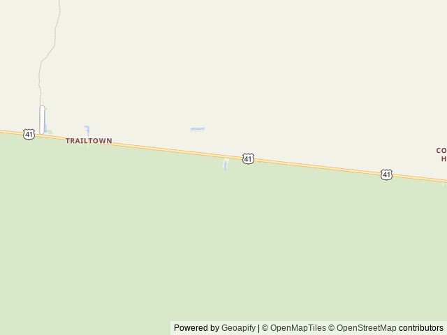 Map of Midway Campground (FL) location at Ochopee, FL, United States