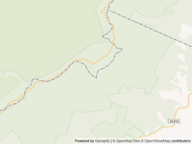 Map of Loft Mountain Campground location at Elkton, VA, United States