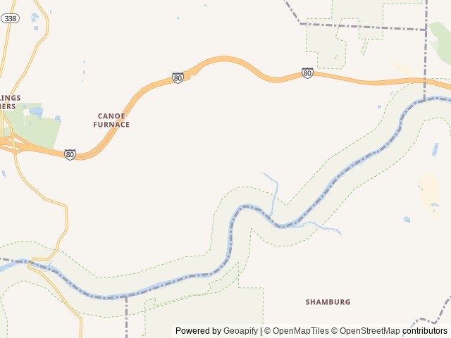Map for 2015 Forest River RV Vengeance Super Sport 31V near Knox, PA