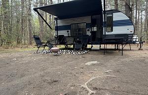 Travel light. Camp off‑grid. Fit for three.