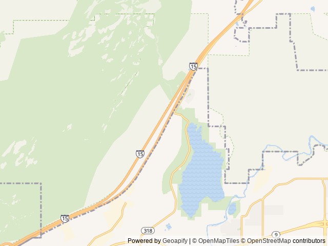 Map of St. George / Hurricane KOA Journey location at Hurricane, UT, United States