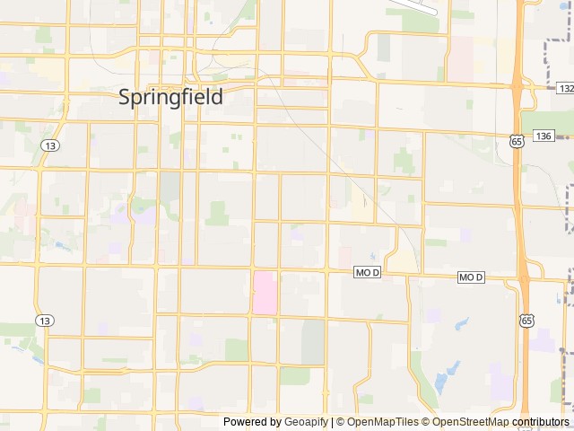 Map for Waypost Van near Springfield, MO