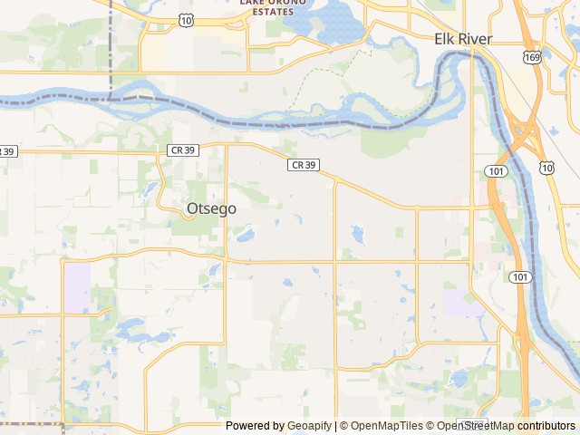 Map for Thor Sequence 20A near Otsego, MN