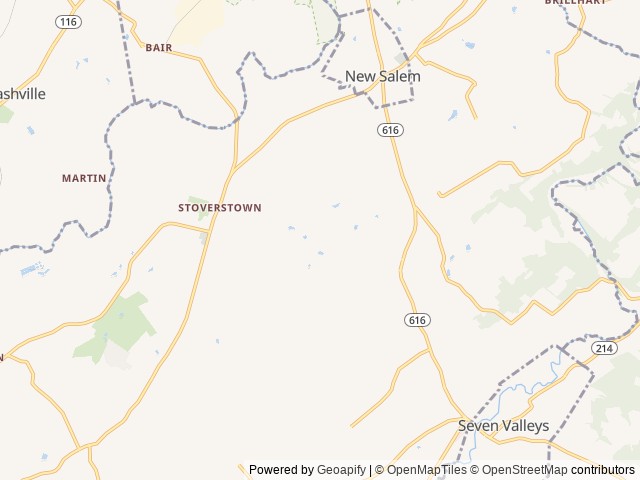 Map for Coleman Lantern near York, PA