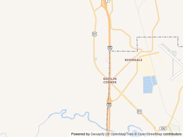 Map for 2011 Forest River RV Sierra 355QBQ (Double Bunks) near Grenada, TN
