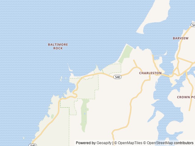 Map of Sun Outdoors Coos Bay location at Coos Bay, OR, United States