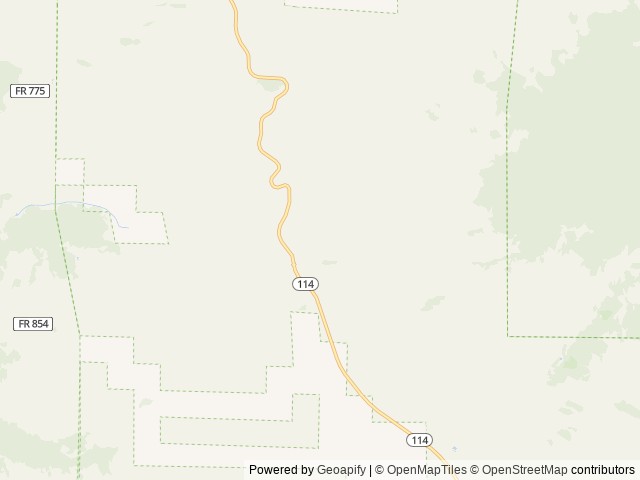 Map of Cochetopa Creek Rec Site location at Gunnison, CO, United States