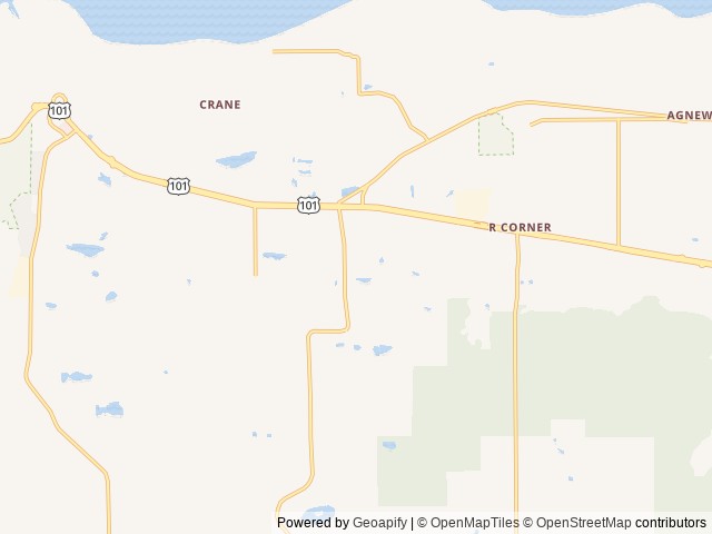 Map of Salish Trails RV and Campground Park location at Port Angeles, WA, United States