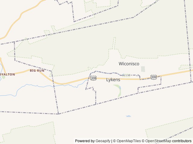 Map for 2015 Dutchmen RV Aspen Trail 2810BHS near Lykens, PA