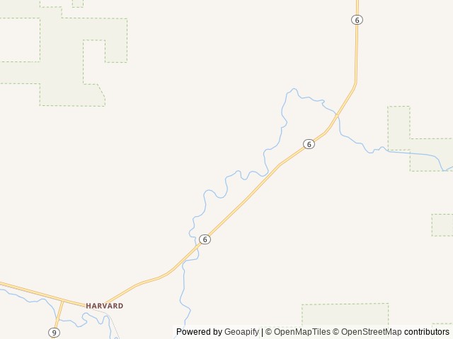Map of Pines RV Park location at Harvard, ID, United States