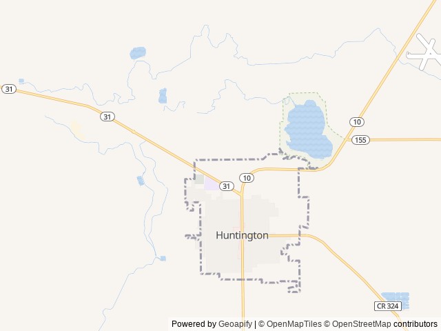 Map of Buckhorn RV Park and Resort location at Huntington, UT, United States