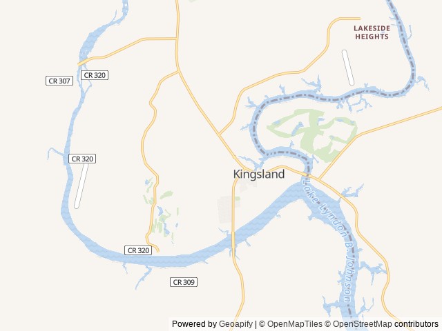 Map for Flip Flops RV Rental near Kingsland, TX