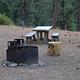 Site picnic table and fire ring