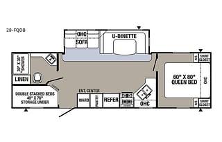 Large Shower☆Outdoor kitchen☆Slide out☆ BUNKS