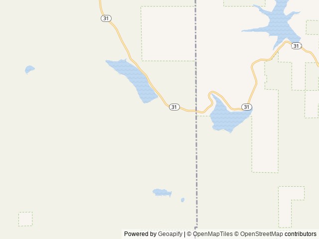 Map of Lake Canyon Rec Area location at Ferron, UT, United States