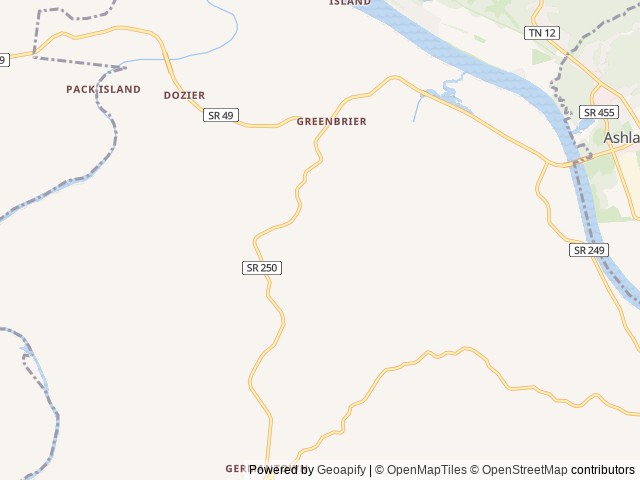Map for Weekend Home on Wheels near Ashland City, TN