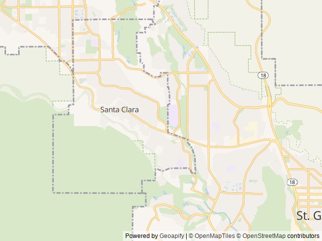 Map for 2022 Forest River RV Cherokee Wolf Pup 16BH near Santa Clara, UT