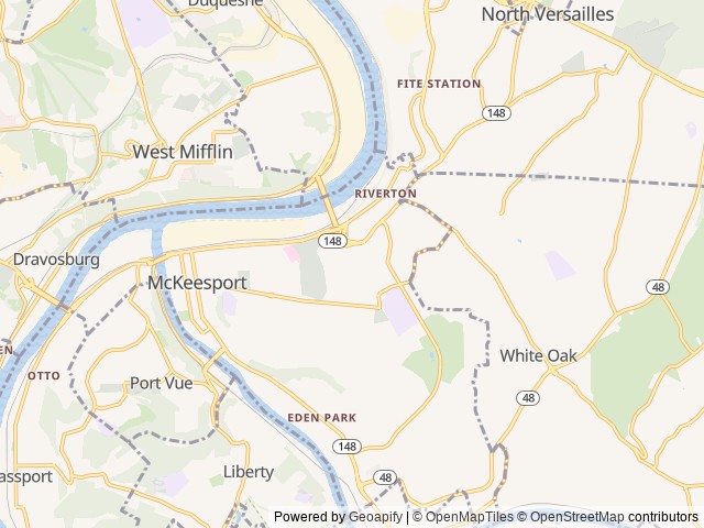 Map for Adventure Ready 2025 16 Foot Camper near McKeesport, PA