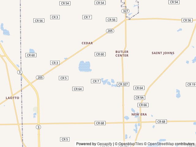 Map of Indian Springs Campground location at Garrett, IN, United States