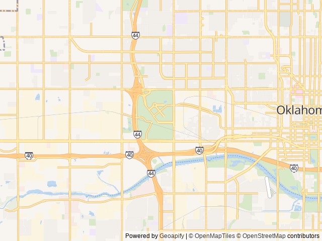 Map of OKC Fair Park RV Park location at Oklahoma City, OK, United States