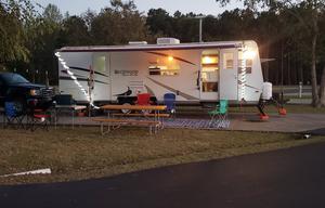 Triple A getaway trailer (Amy, Alf, and Alex)