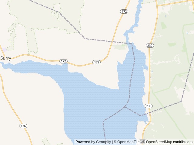 Map of Under Canvas Acadia location at Surry, ME, United States