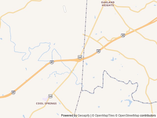 Map of Midway Campground Resort location at Statesville, NC, United States