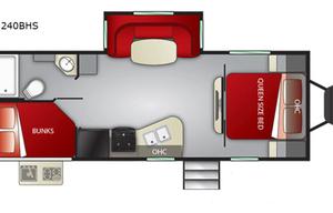2020 Cruiser Shadow Cruiser 240BHS