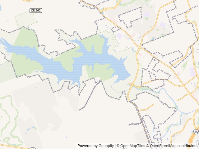 Map of Cedar Breaks Park location at Georgetown, TX, United States