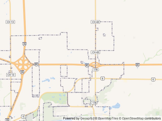 Map of Starved Rock Family Campground location at Utica, IL, United States