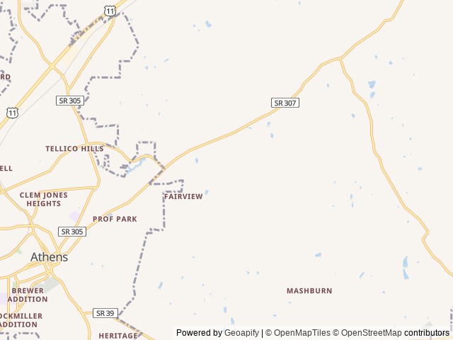 Map for 2023 Heartland Trail Runner 199BHSS near Athens, TN