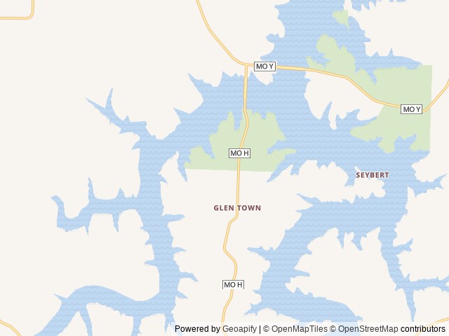 Map of Ruark Bluff East location at Greenfield, MO, United States