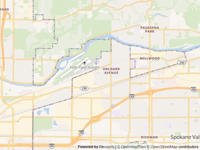 Map for 2018 Coachmen RV Clipper Cadet 16CFB near Spokane Valley, WA