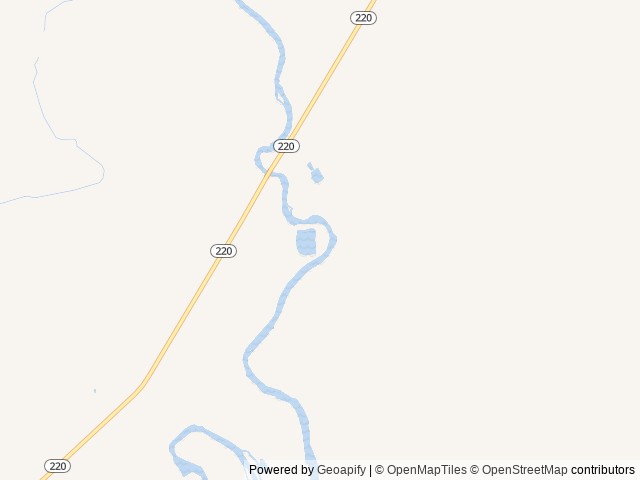 Map of Bolton Creek location at Casper, WY, United States