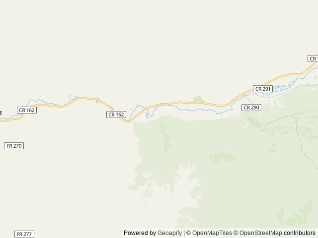 Map of Chalk Lake location at Salida, CO, United States