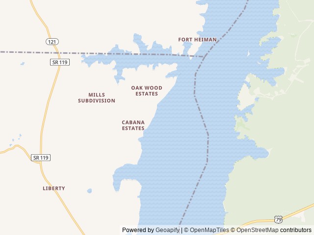 Map for 2020 Keystone RV Cougar Half-Ton 30RLS near Buchanan, TN