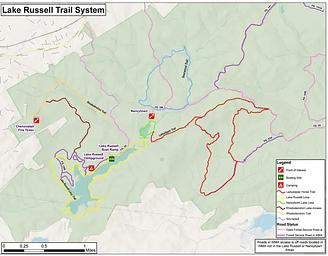 Lake Russell Trail System Map