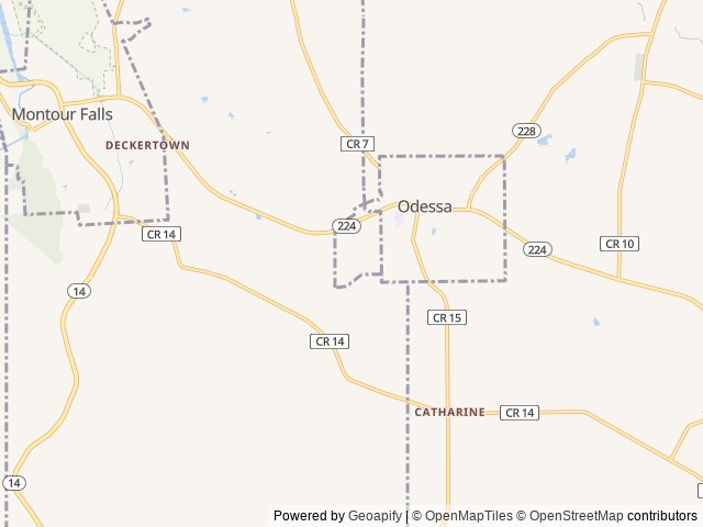 Map for 2021 Heartland Trail Runner 251 BH near Odessa, NY