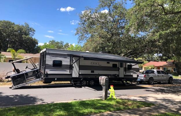 Separate Sleeping Areas PLUS Golf Cart