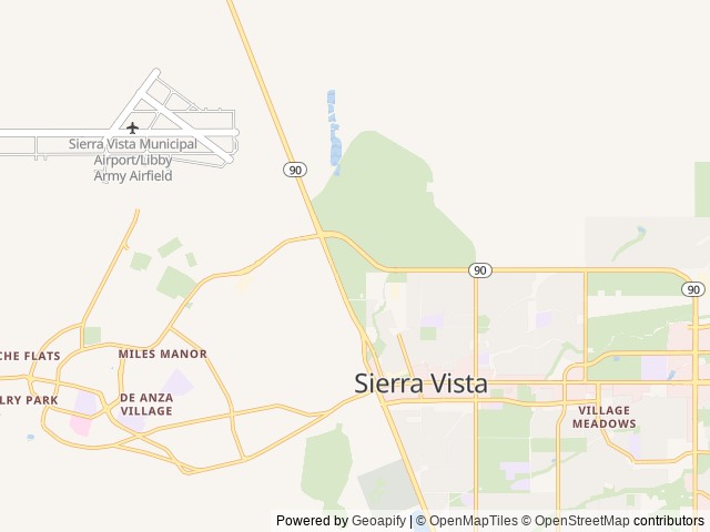 Map for Perfect for First Time Campers! near Sierra Vista, AZ