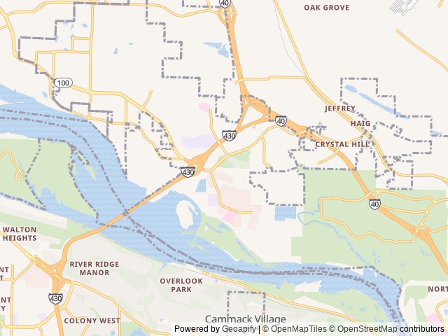 Map of Little Rock North / Jct. I-40 KOA Journey location at North Little Rock, AR, United States