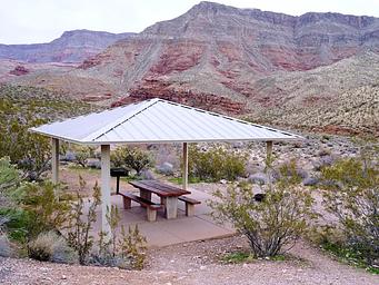 Sheltered Site with the Paiute Mountains