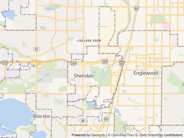 Map of Ridgeline at River Run (Age Restricted 55+) location at Englewood, CO, United States